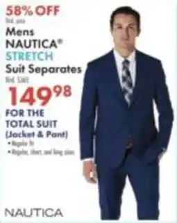 Boscov's Nautica stretch suit separates offer