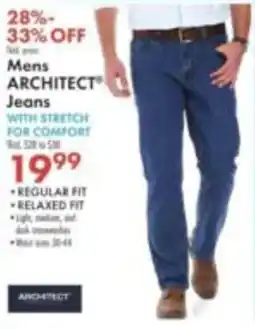 Boscov's Mens Architect Jeans offer