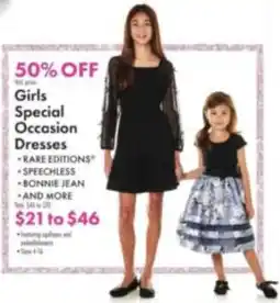 Boscov's Girls Special Occasion Dresses offer