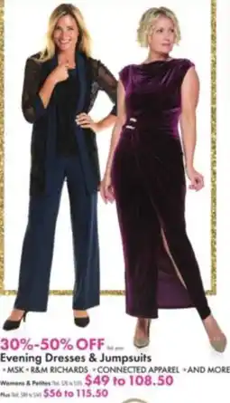 Boscov's MSK R&M RICHARDS Connected Apparel and More Evening Dresses & Jumpsuits offer