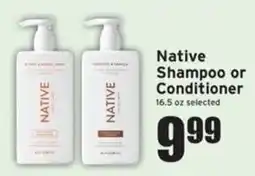 Ray's Food Native Shampoo or Conditioner offer