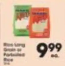 Rice Long Grain or Particled Rice