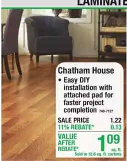 Menards Chatham House laminate offer