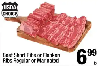 Usda choice beef short ribs or flanken ribs