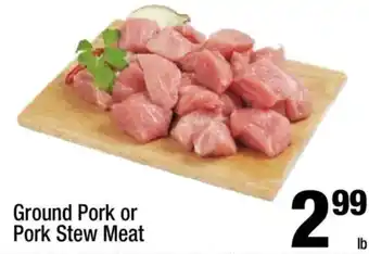 Ground Pork or Pork Stew Meat