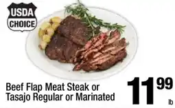 Super King Markets Beef Flap Meat Steak or Tasajo Regular or Marinated offer