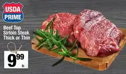 Super King Markets Usda prime beef top sirloin steak offer