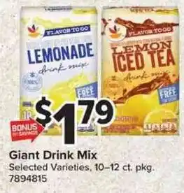 Flavor To Go giant drink mix