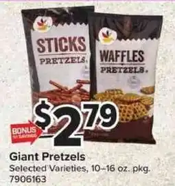 Giant Food Giant Pretzels offer