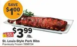 Giant Food St. Louis-Style Pork Ribs offer