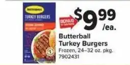 Giant Food Butterball Turkey Burgers offer