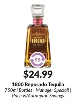 Woodman's 1800 reposado tequila offer