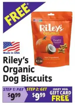Ocean State Job Lot Riley's Organic Dog Biscuits offer