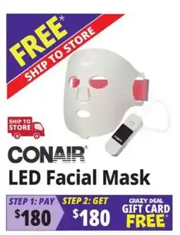 Ocean State Job Lot Conair led facial mask offer