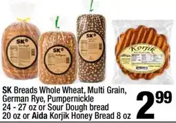 Super King Markets Sk Breads Whole Wheat, Multi Grain, German Rye, Pumpernickle offer