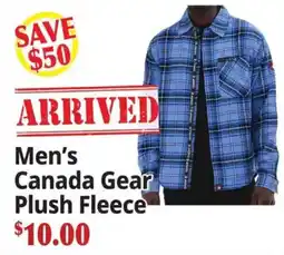 Ocean State Job Lot Men's Canada Gear Plush Fleece offer
