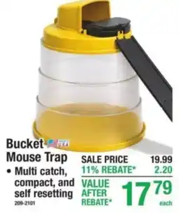 Menards Bucket Mouse Trap offer