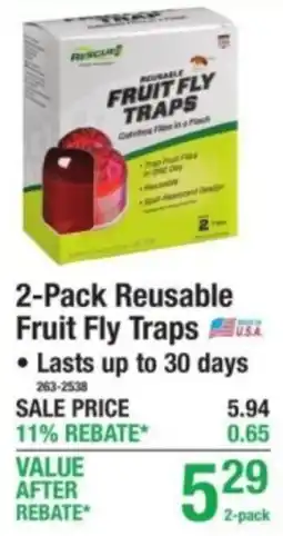 Menards Rescue reusable fruit fly traps offer