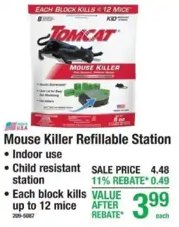 Menards Tomcat mouse killer refillable station offer