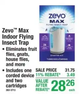 Menards Zevo Max Indoor Flying Insect Trap offer
