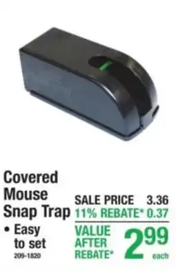 Menards Jawz covered mouse snap trap offer