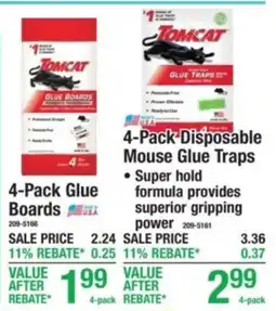 Menards Tomcat 4-Pack Disposable Mouse Glue Traps offer