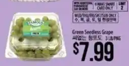 Hmart Famous Green Seedless Grape offer