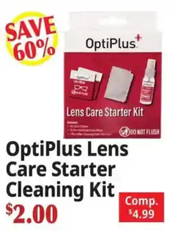 Ocean State Job Lot OptiPlus Lens Care Starter Cleaning Kit offer