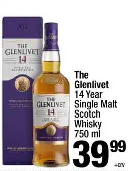 Super King Markets The Glenlivet 14 Year Single Malt Scotch Whisky offer