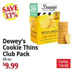 Ocean State Job Lot Dewey's Cookie Thins offer