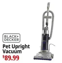 Ocean State Job Lot Black+Decker Pet Upright Vacuum offer