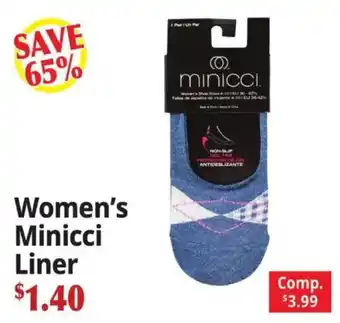 Ocean State Job Lot Women's Minicci Liner offer