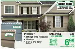 Menards ProTUFF™ Double 4" Dutchlap offer