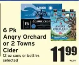 Ray's Food Angry Orchard or 2 Towns Cider offer