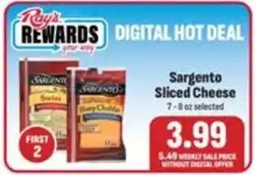 Ray's Food Sargento Sliced Cheese offer