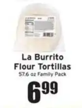 Ray's Food La Burrito flour tortillas offer