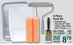 Menards 6-Piece Paint Kit offer