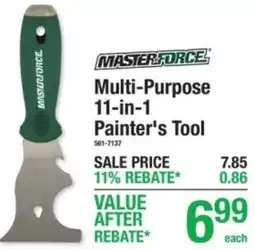 Menards Masterforce multi-purpose 11-in-1 painter's tool offer