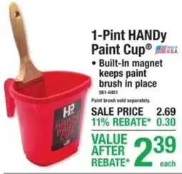 Menards Handy paint cup offer