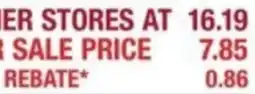Menards Store Rebate offer