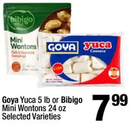 Super King Markets Goya Yuca or Bibigo Mini Wontons offer