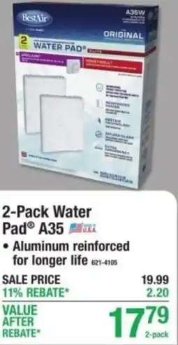 Menards BestAir Water Pad A35 offer