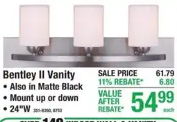 Menards Bentley II Vanity offer