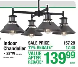 Menards Indoor Chandelier offer