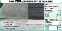 Menards CleanProtect Point Park Porcelain Mosaic offer