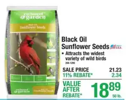 Menards Enchanted Garden Black Oil Sunflower Seeds offer