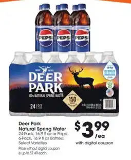 Kroger Deer Park Natural Spring Water offer