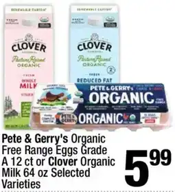 Super King Markets Pete & Gerry's Organic Free Range Eggs offer