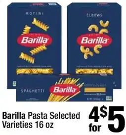 Super King Markets Barilla Pasta Selected Varieties offer