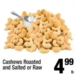 Super King Markets Cashews Roasted and Salted or Raw offer